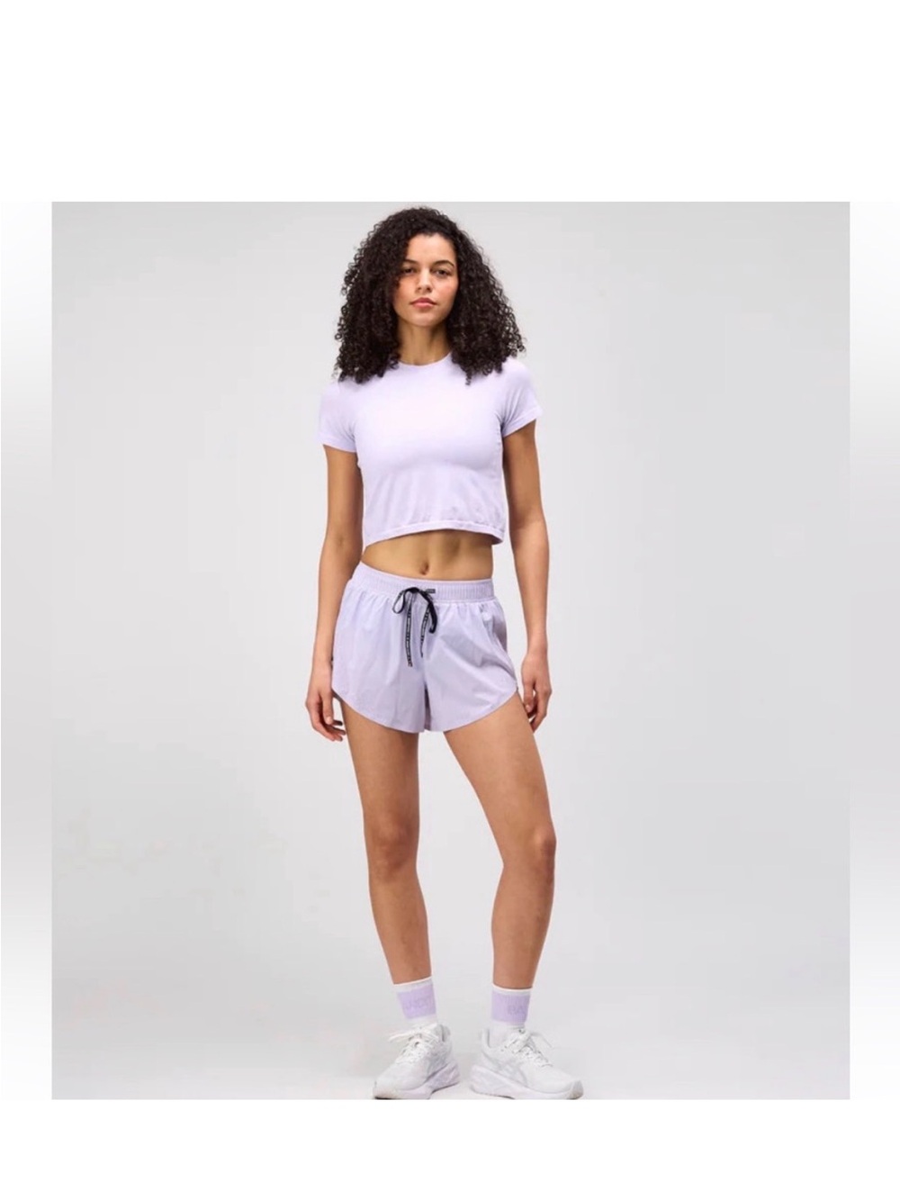 Bandit Running Mercury Seamless™ Women's Crop Tee - Light Thistle